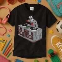 Tis But A Scratch Dj Knight Non Shall Drop The Beat Kids T-Shirt thumb 3