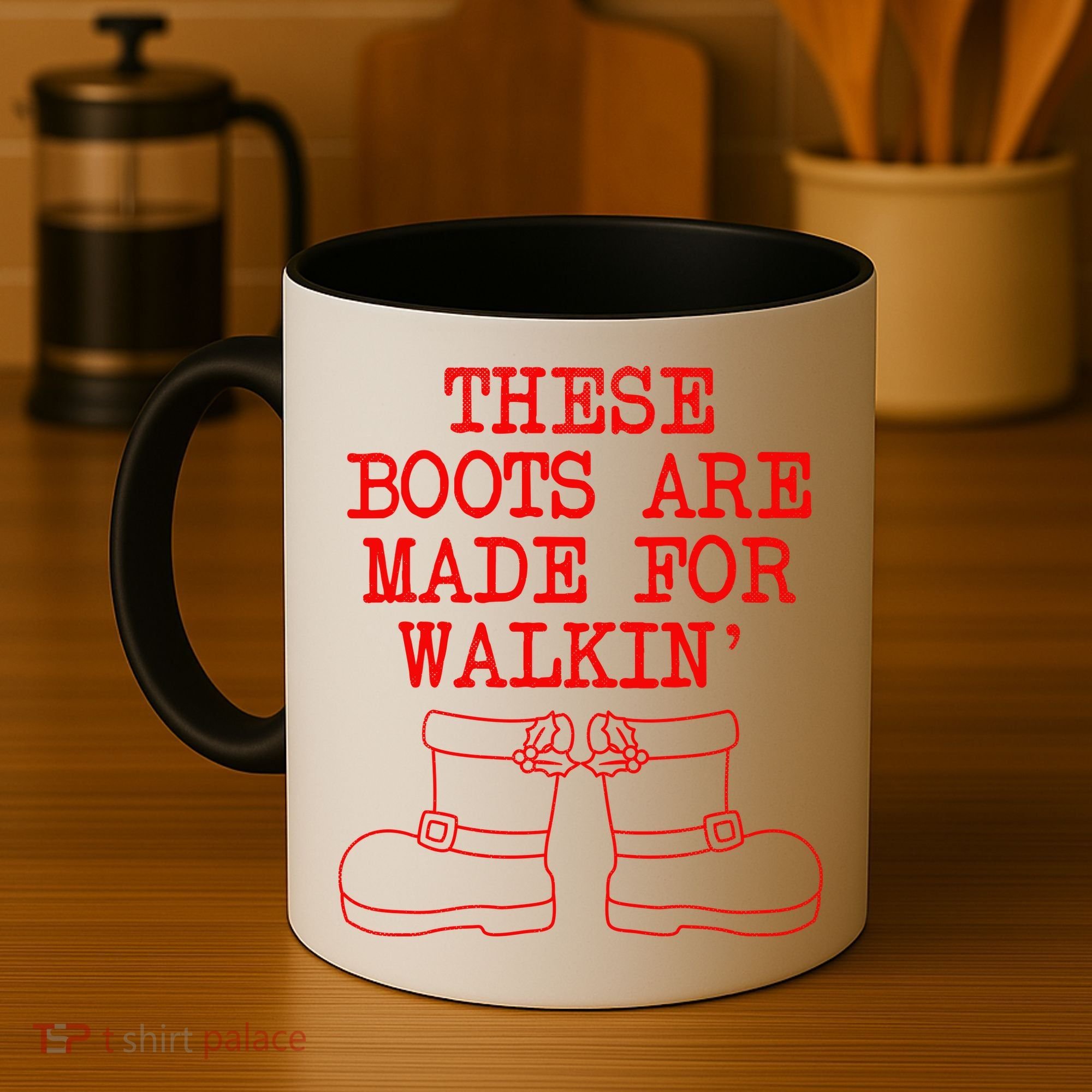 These Boots Are Made For Walkin Christmas Coffee Mug