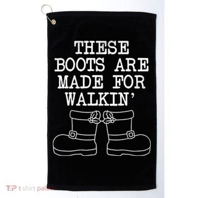 These Boots Are Made For Walkin Christmas Golf Towel