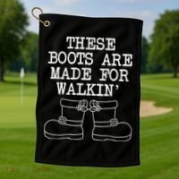 These Boots Are Made For Walkin Christmas Golf Towel thumb 1