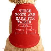 These Boots Are Made For Walkin Christmas Doggie Tank thumb 0
