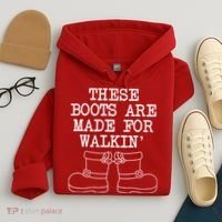 These Boots Are Made For Walkin Christmas Hoodie thumb 4