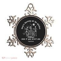 Theyre Burning All The Witches Halloween Skeleton Dancing Ornament thumb 0