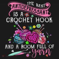 The Best Antidepressant Is A Crochet Hook Backpack thumb 2