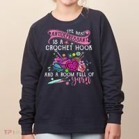 The Best Antidepressant Is A Crochet Hook Women's Sweatshirt thumb 0