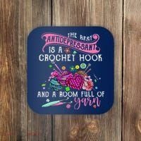 The Best Antidepressant Is A Crochet Hook Coaster thumb 0