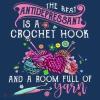 The Best Antidepressant Is A Crochet Hook Baby Bodysuit thumb 2