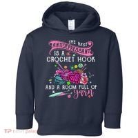 The Best Antidepressant Is A Crochet Hook Toddler Hoodie thumb 0