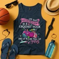 The Best Antidepressant Is A Crochet Hook Tank Top thumb 4