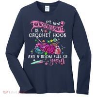 The Best Antidepressant Is A Crochet Hook Women's Long Sleeve Shirt thumb 0