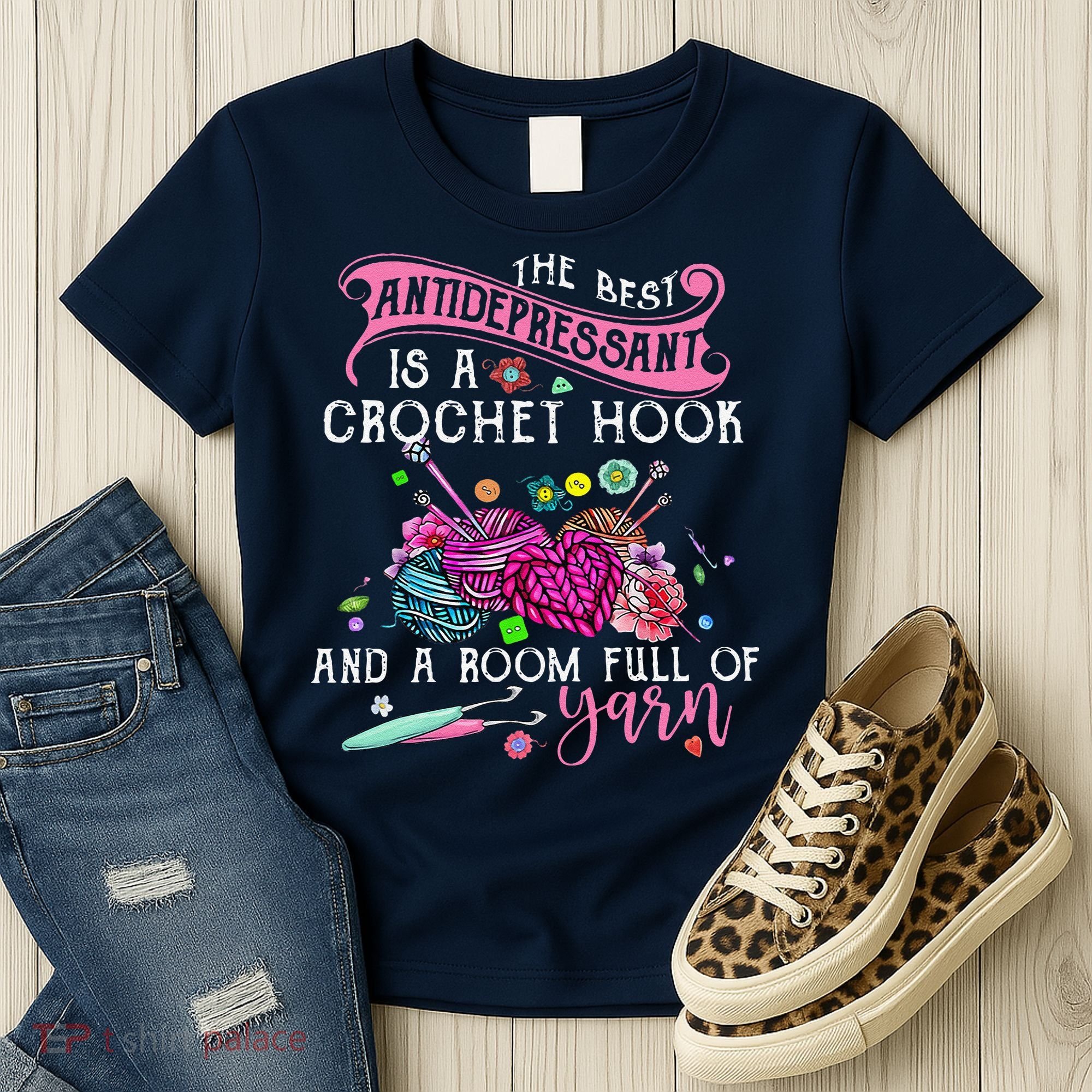 The Best Antidepressant Is A Crochet Hook Women's T-Shirt
