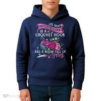 The Best Antidepressant Is A Crochet Hook Kids Hoodie thumb 4