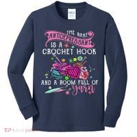 The Best Antidepressant Is A Crochet Hook Kids Long Sleeve Shirt thumb 0