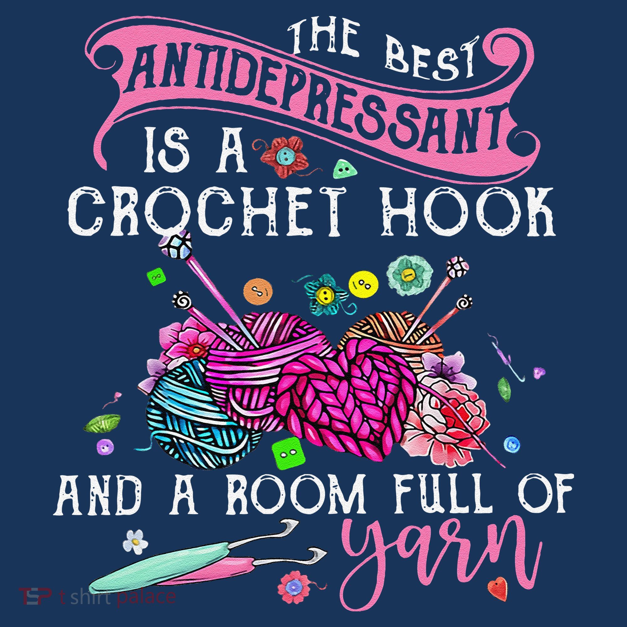 The Best Antidepressant Is A Crochet Hook Tote Bag