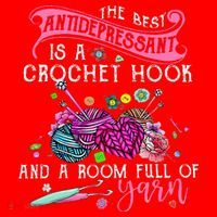 The Best Antidepressant Is A Crochet Hook Santa Hat thumb 1