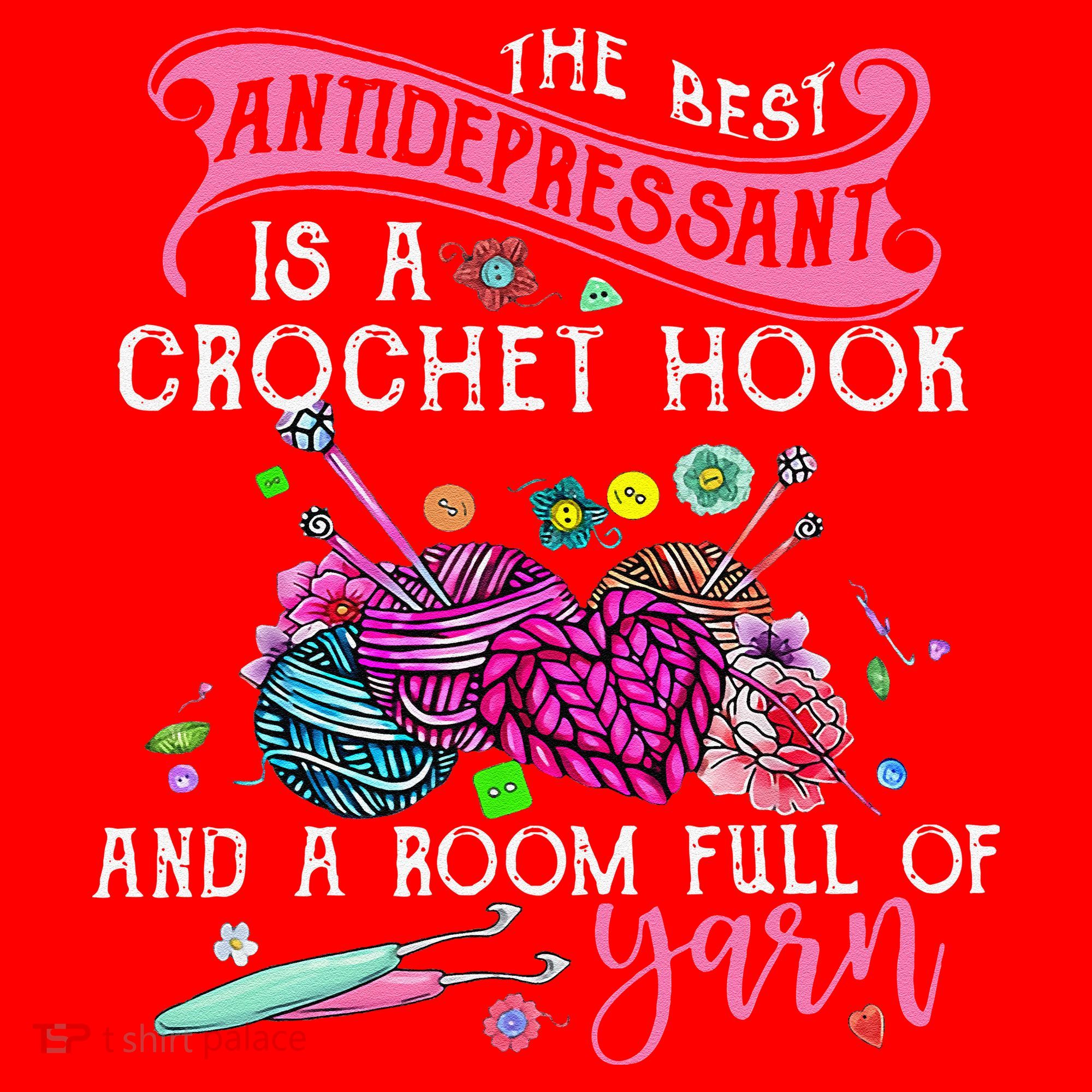 The Best Antidepressant Is A Crochet Hook Santa Hat