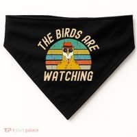 The Birds Are Watching Wake Up America USA-Made Doggie Bandana thumb 0