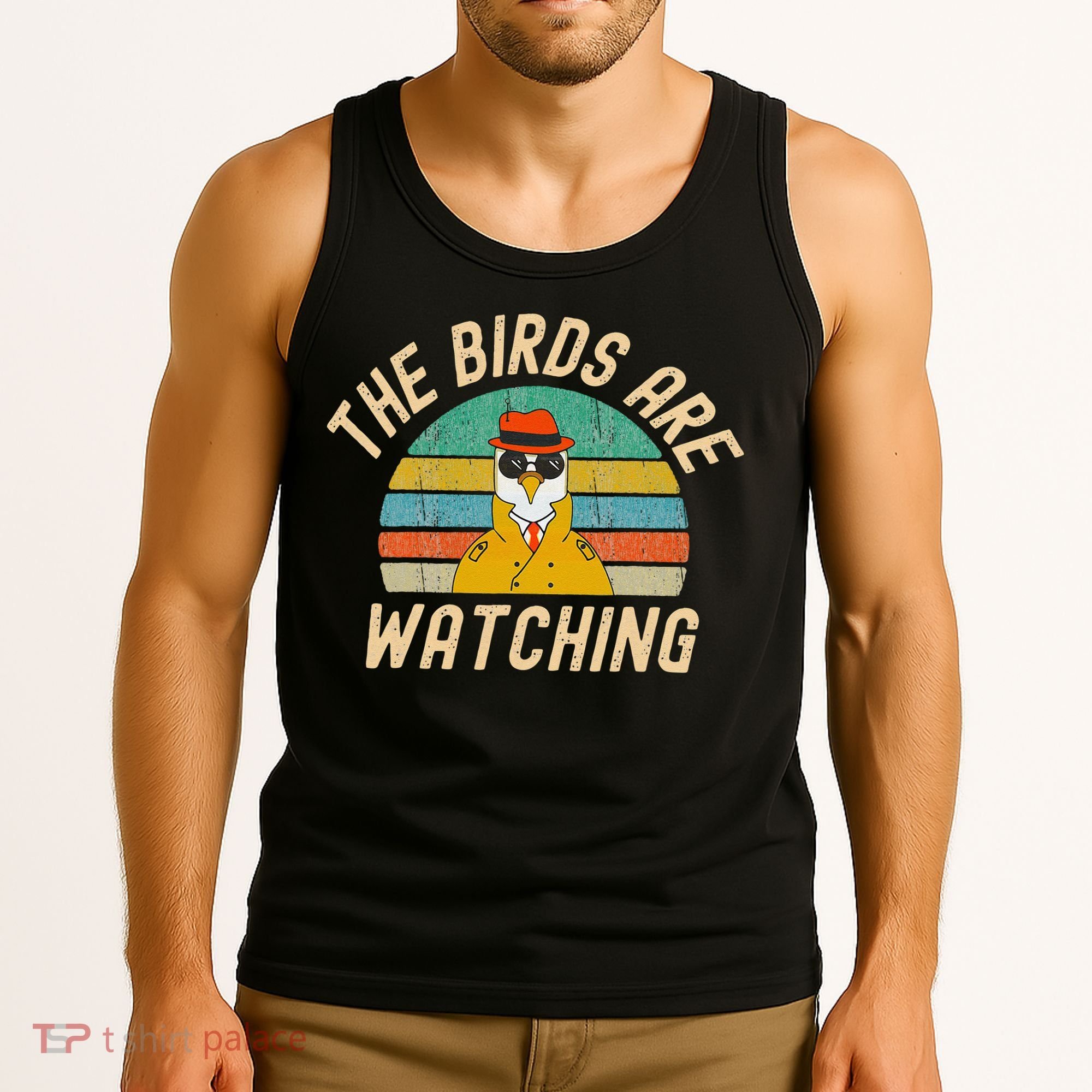 The Birds Are Watching Wake Up America Tank Top