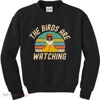 The Birds Are Watching Wake Up America Kids Sweatshirt thumb 0