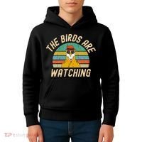 The Birds Are Watching Wake Up America Kids Hoodie thumb 4