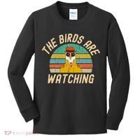 The Birds Are Watching Wake Up America Kids Long Sleeve Shirt thumb 0