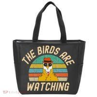 The Birds Are Watching Wake Up America Tote Bag thumb 0