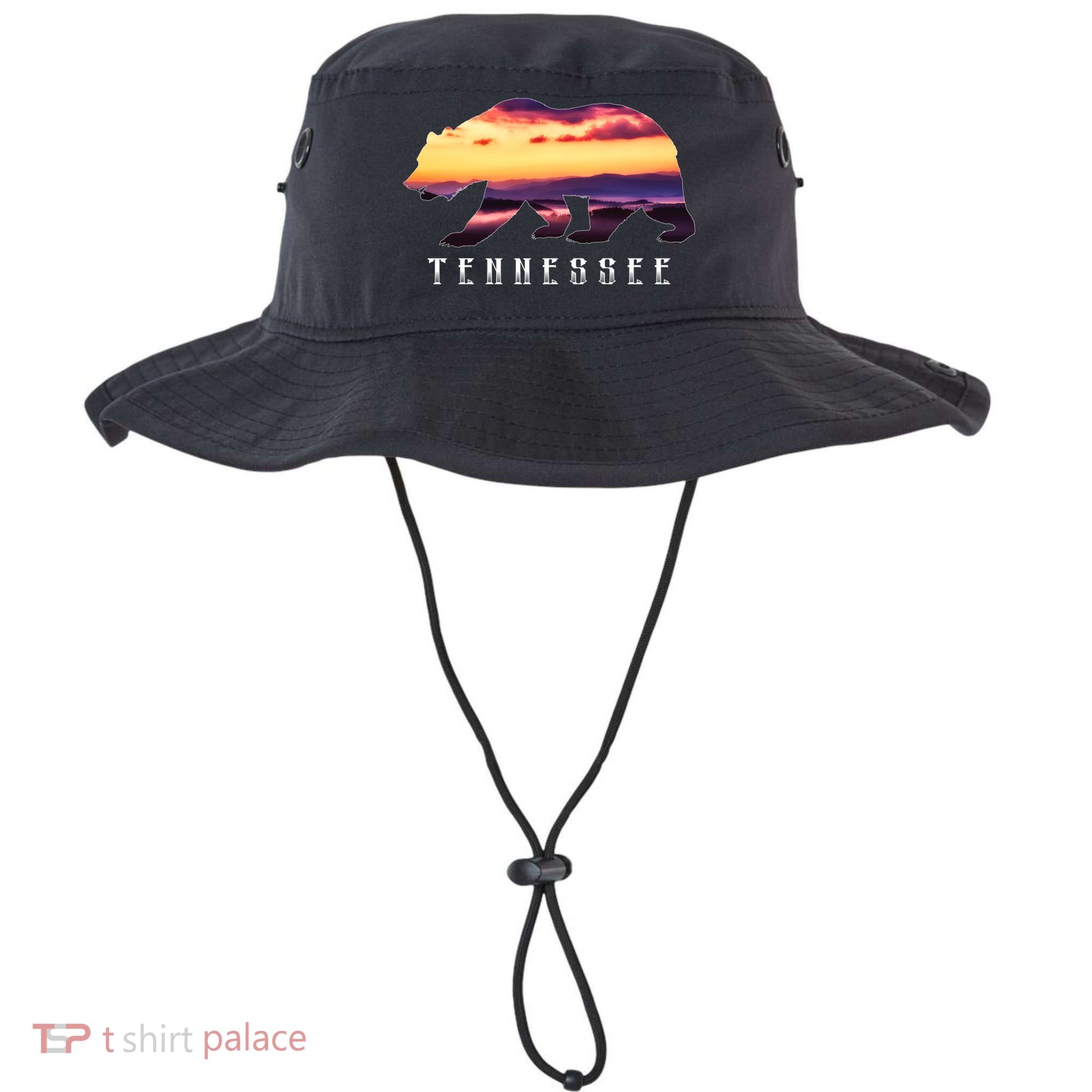 Tennessee Bear And Great Smoky Mountains Park Image Souvenir Gift Bucket Hat