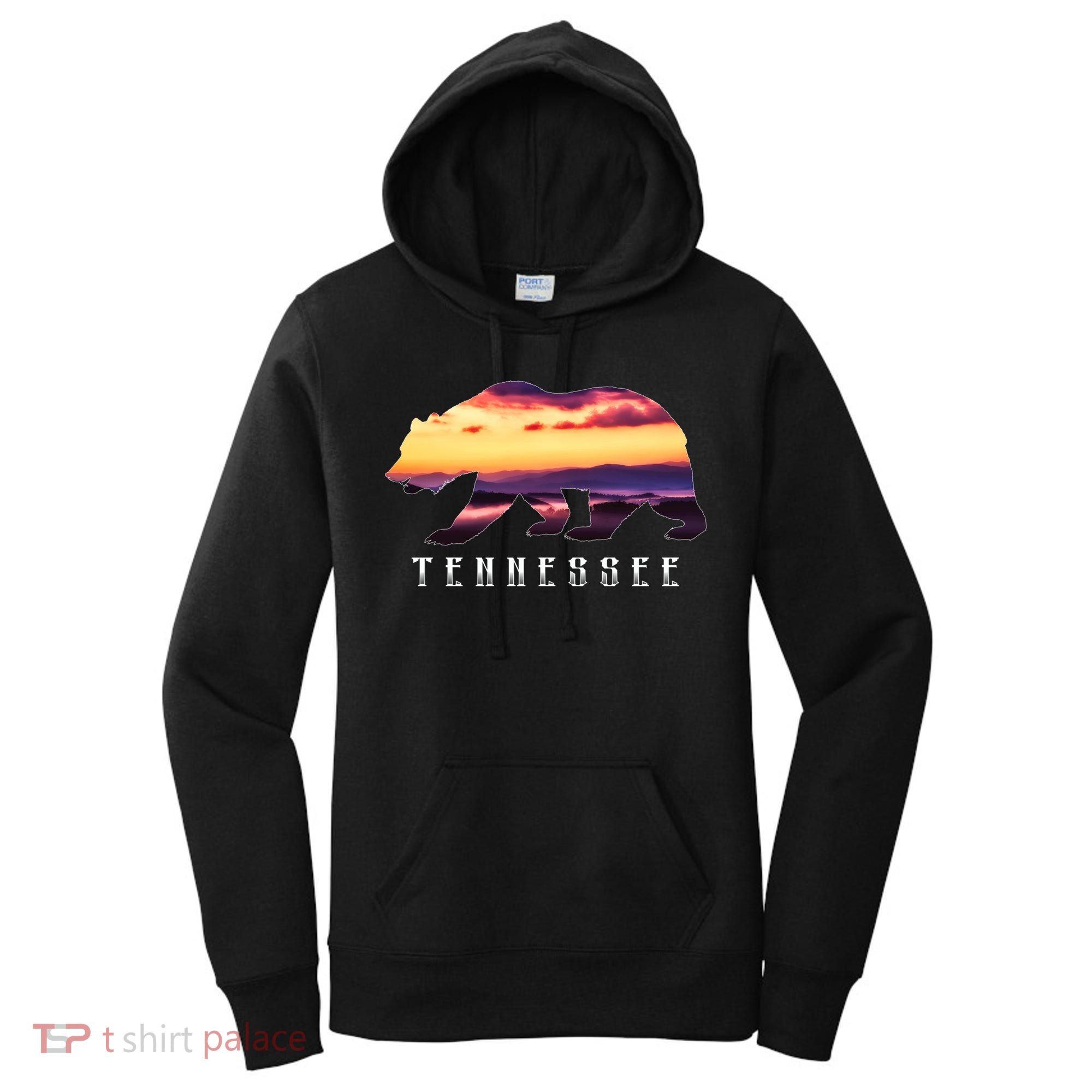 Tennessee Bear And Great Smoky Mountains Park Image Souvenir Gift Women's Hoodie