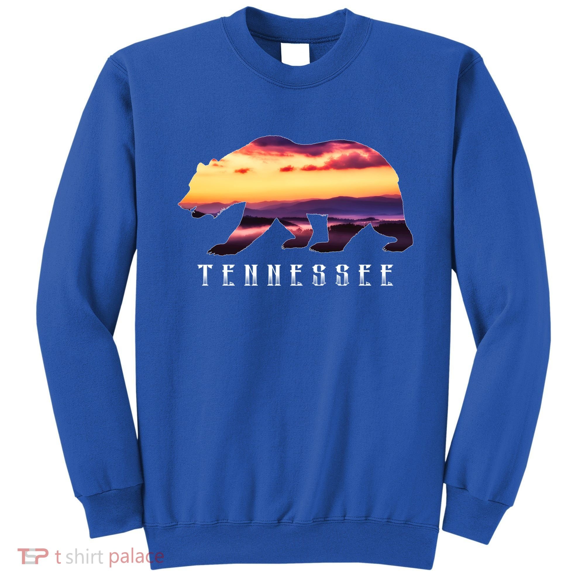 Tennessee Bear And Great Smoky Mountains Park Image Souvenir Gift Sweatshirt