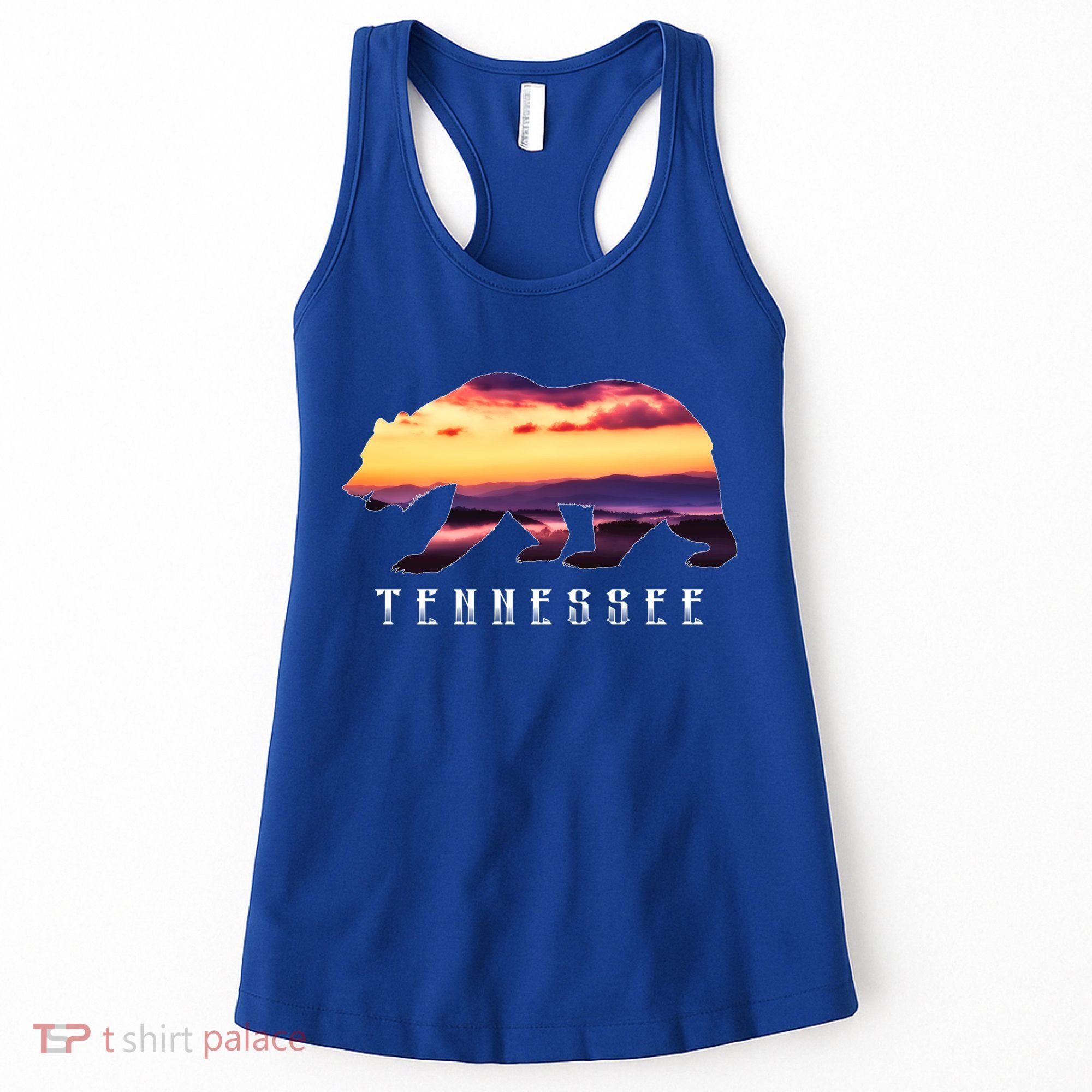 Tennessee Bear And Great Smoky Mountains Park Image Souvenir Gift Women's Tank Top
