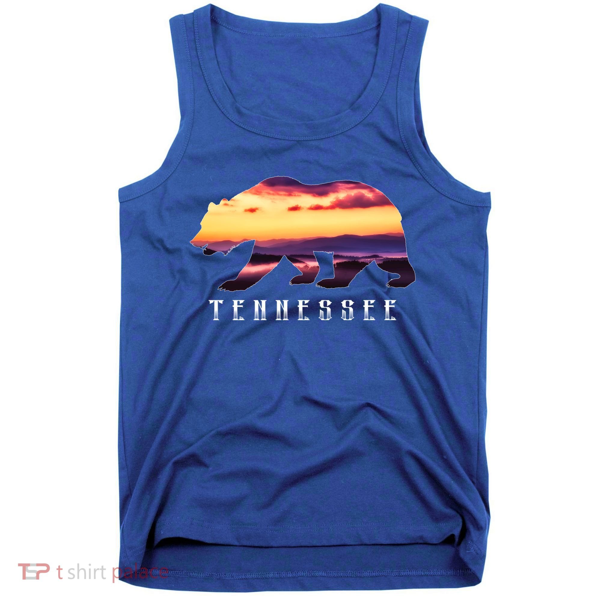 Tennessee Bear And Great Smoky Mountains Park Image Souvenir Gift Tank Top