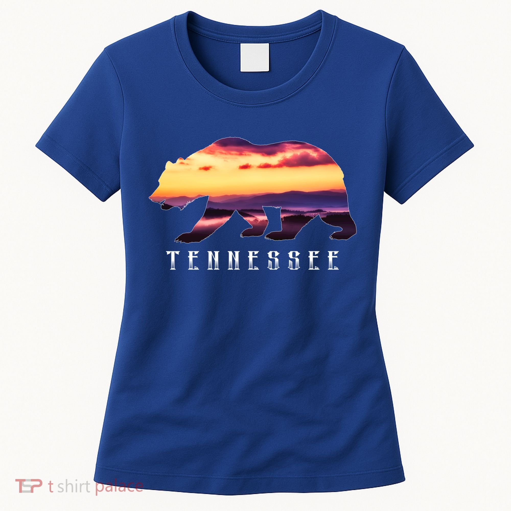 Tennessee Bear And Great Smoky Mountains Park Image Souvenir Gift Women's T-Shirt