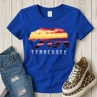 Tennessee Bear And Great Smoky Mountains Park Image Souvenir Gift Women's T-Shirt thumb 3
