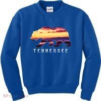 Tennessee Bear And Great Smoky Mountains Park Image Souvenir Gift Kids Sweatshirt thumb 0