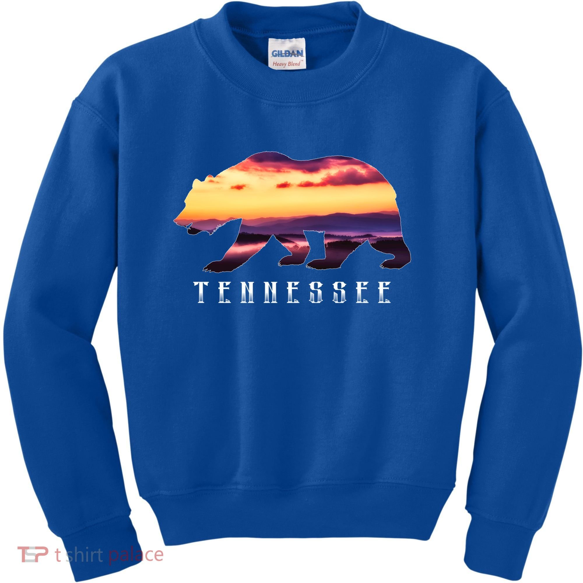 Tennessee Bear And Great Smoky Mountains Park Image Souvenir Gift Kids Sweatshirt
