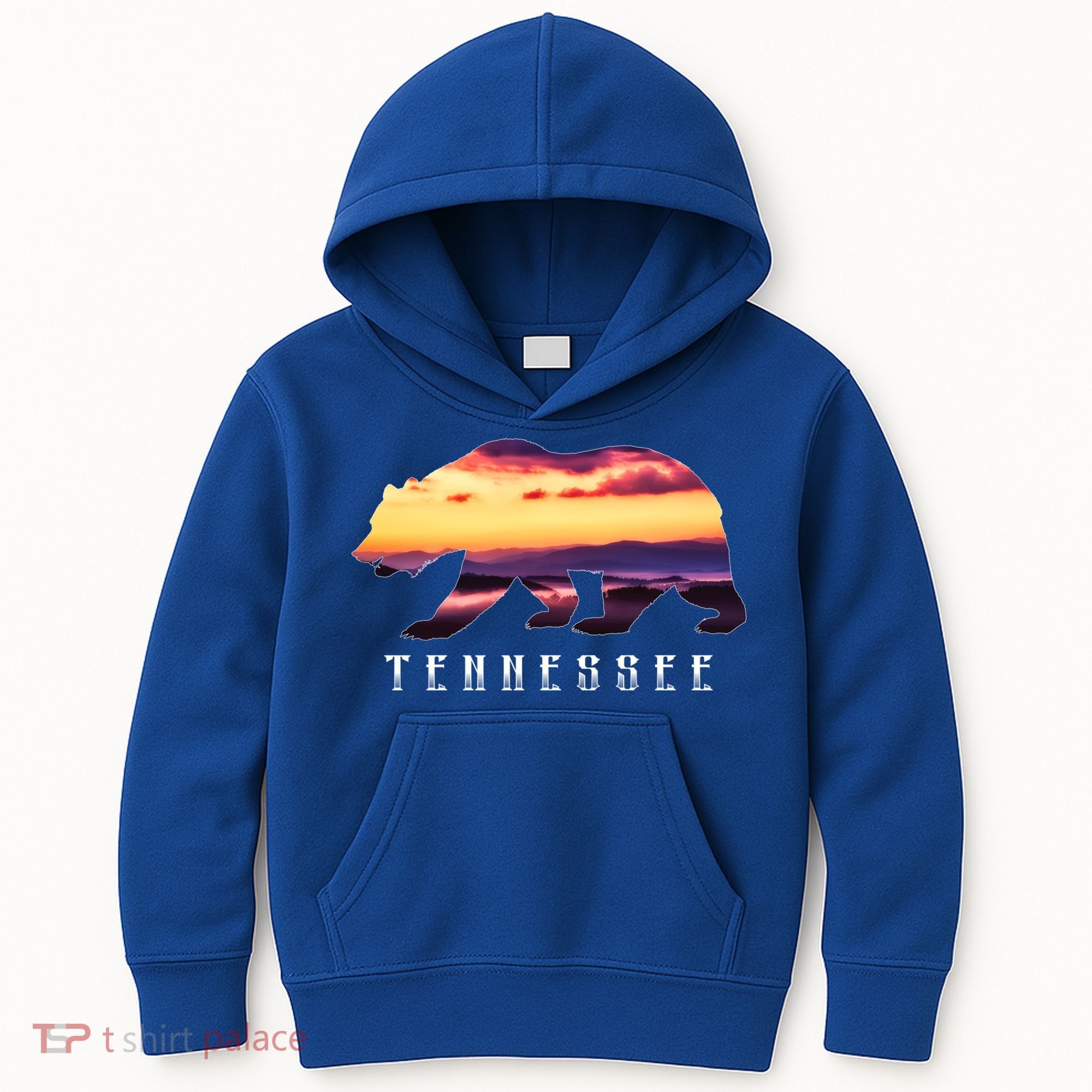 Tennessee Bear And Great Smoky Mountains Park Image Souvenir Gift Kids Hoodie
