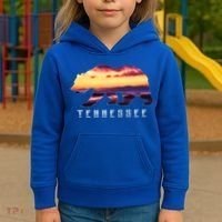 Tennessee Bear And Great Smoky Mountains Park Image Souvenir Gift Kids Hoodie thumb 3