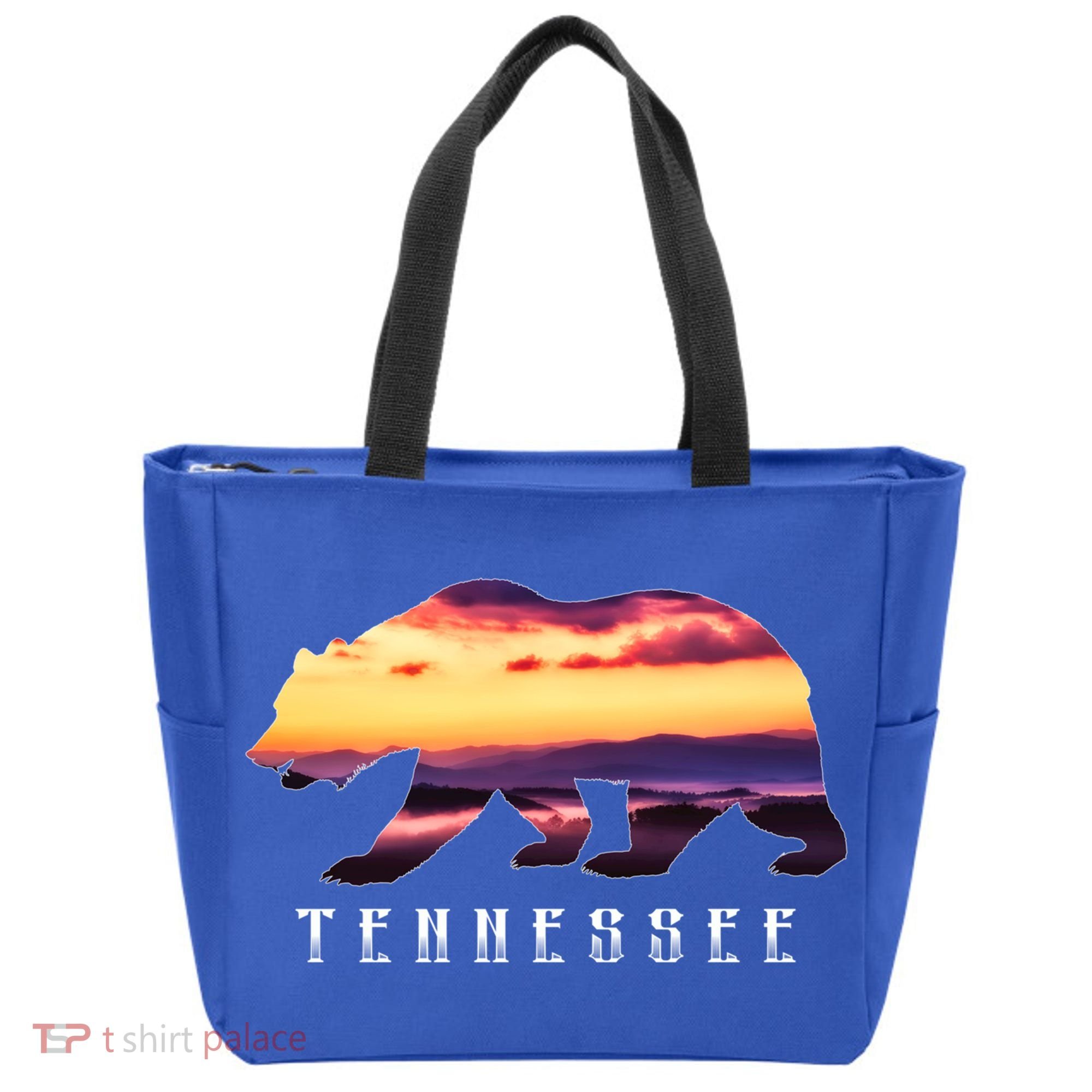 Tennessee Bear And Great Smoky Mountains Park Image Souvenir Gift Tote Bag