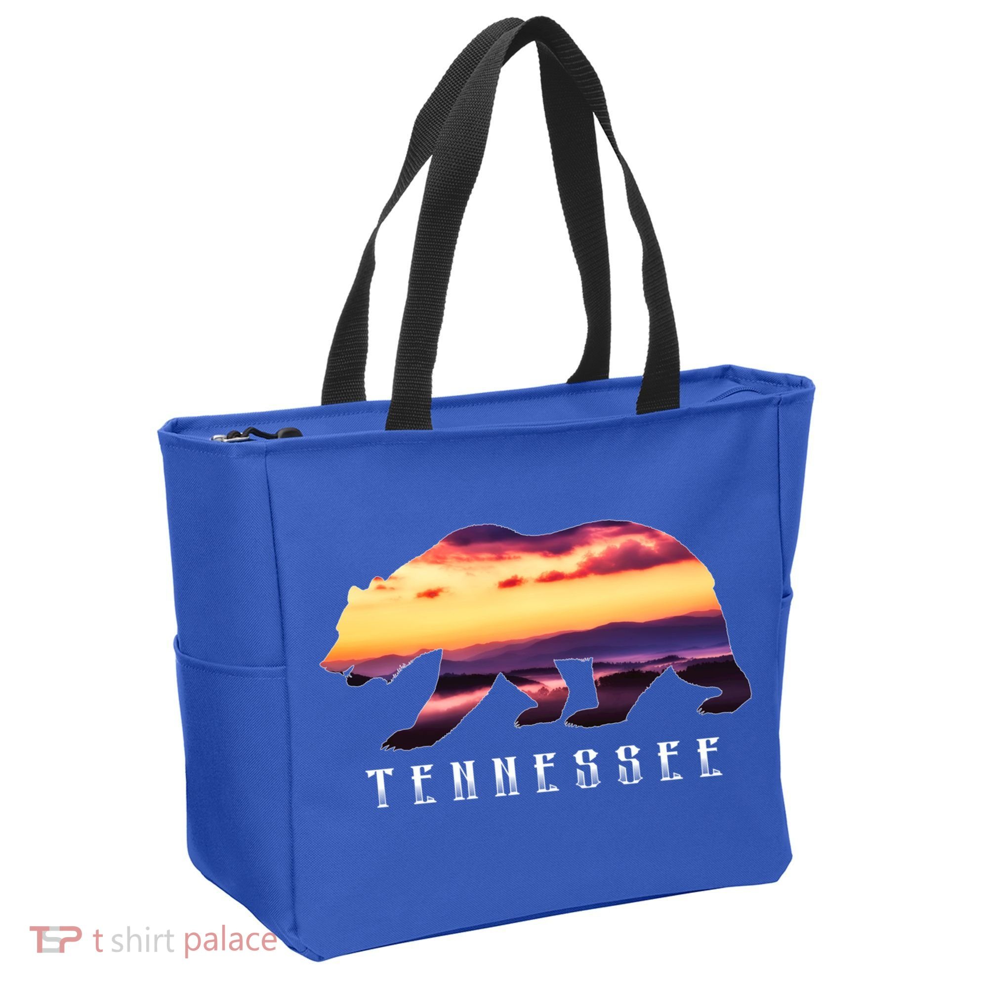 Tennessee Bear And Great Smoky Mountains Park Image Souvenir Gift Tote Bag