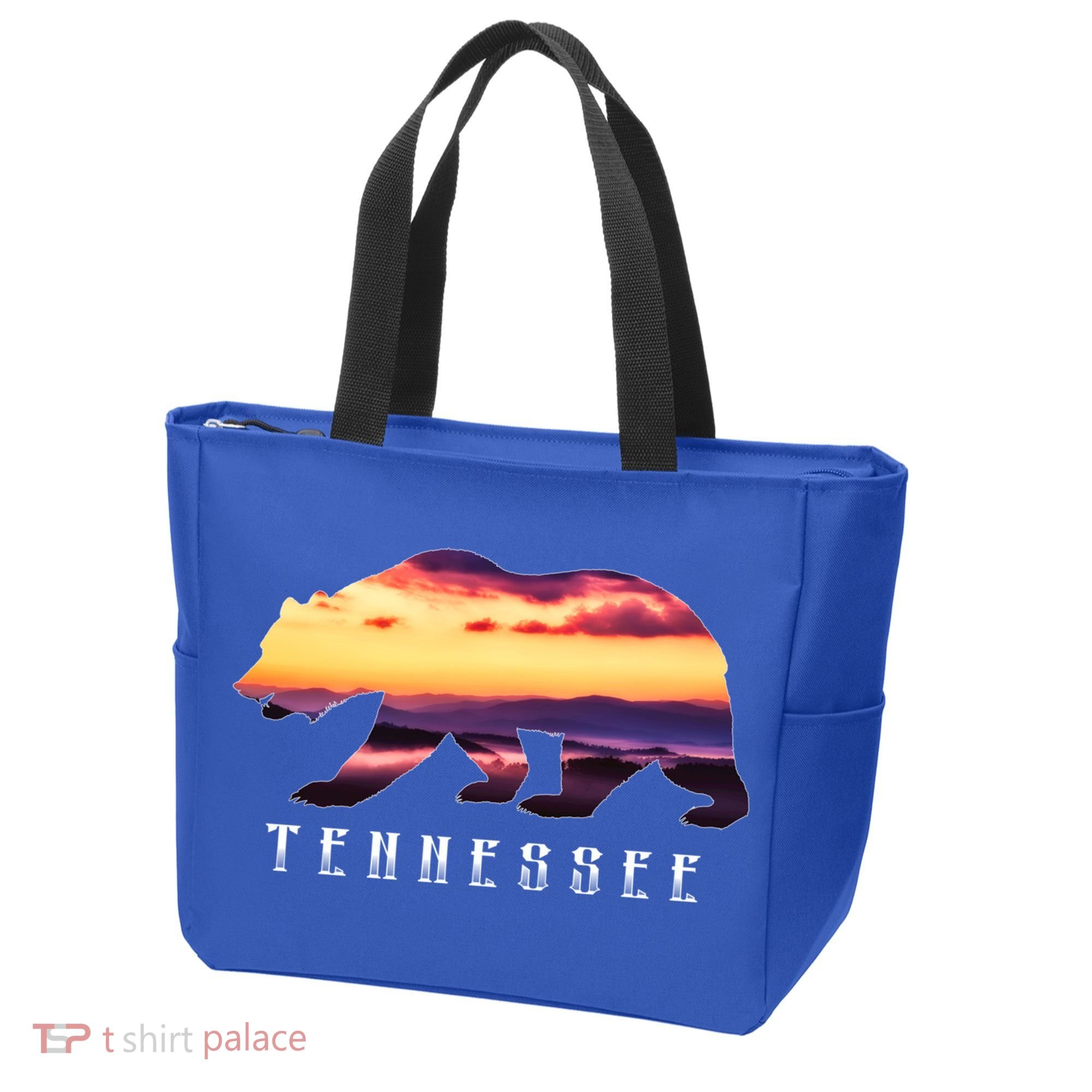 Tennessee Bear And Great Smoky Mountains Park Image Souvenir Gift Tote Bag