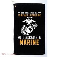 To Be All I Could Be Marine Motivational Golf Towel thumb 0