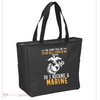 To Be All I Could Be Marine Motivational Tote Bag thumb 2