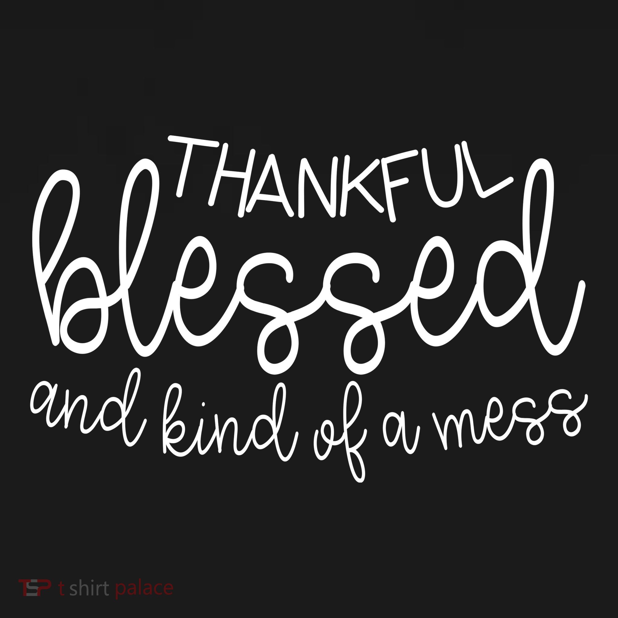 Thankful Blessed And Kind Of A Mess Funny Coaster