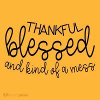 Thankful Blessed And Kind Of A Mess Funny Kids Hoodie thumb 2