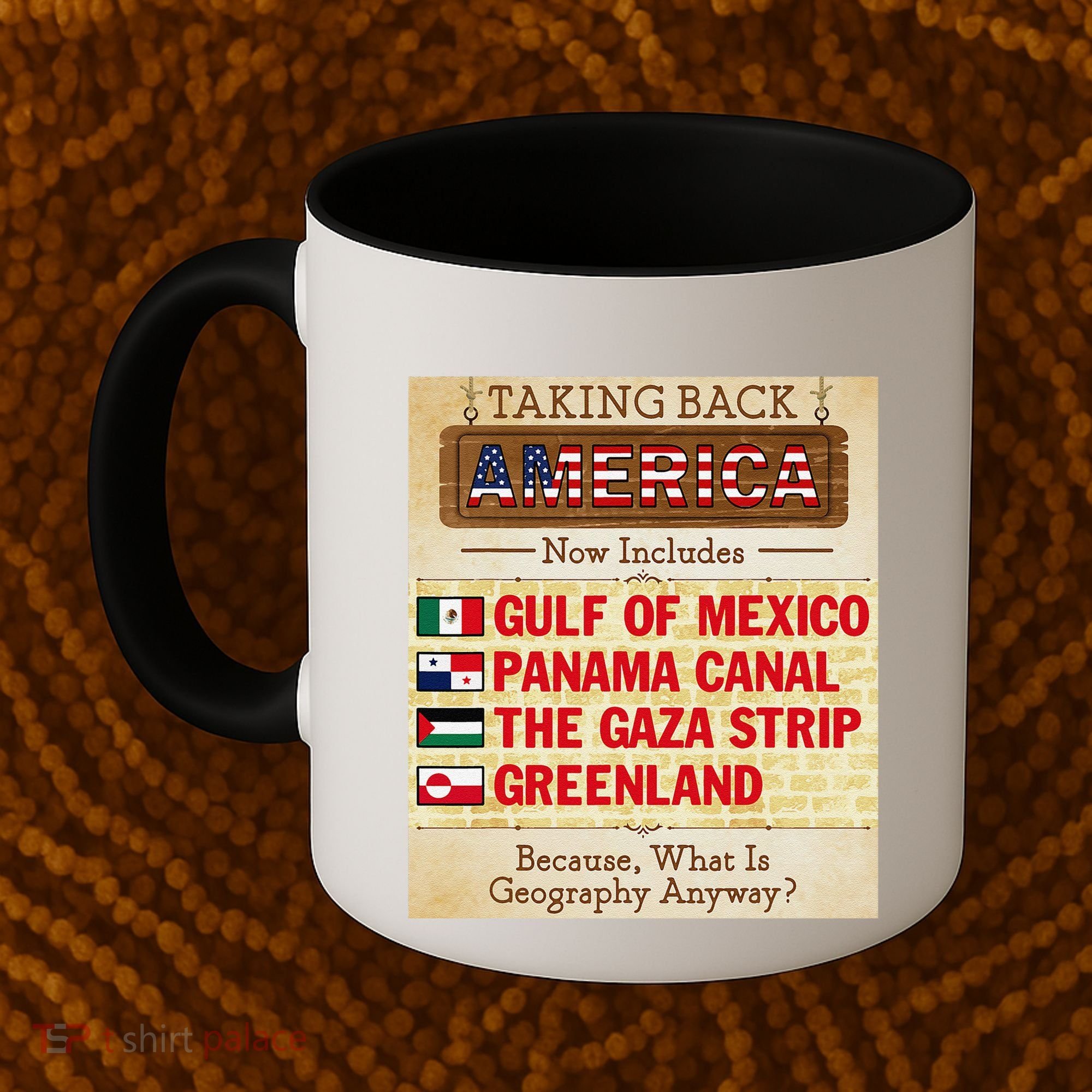 Taking Back America Meme Geography Fail Funny Gulf Of Mexico Coffee Mug
