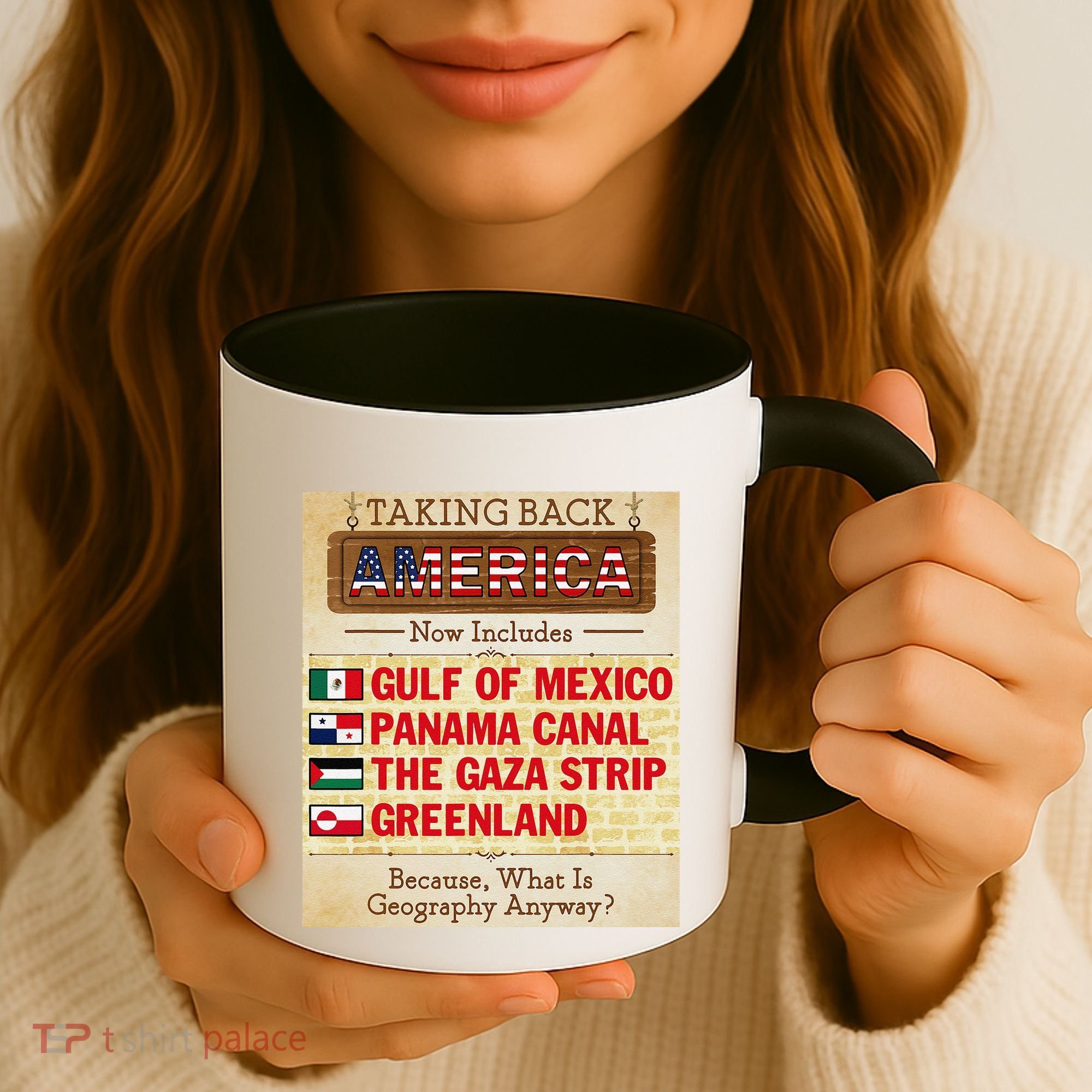 Taking Back America Meme Geography Fail Funny Gulf Of Mexico Coffee Mug
