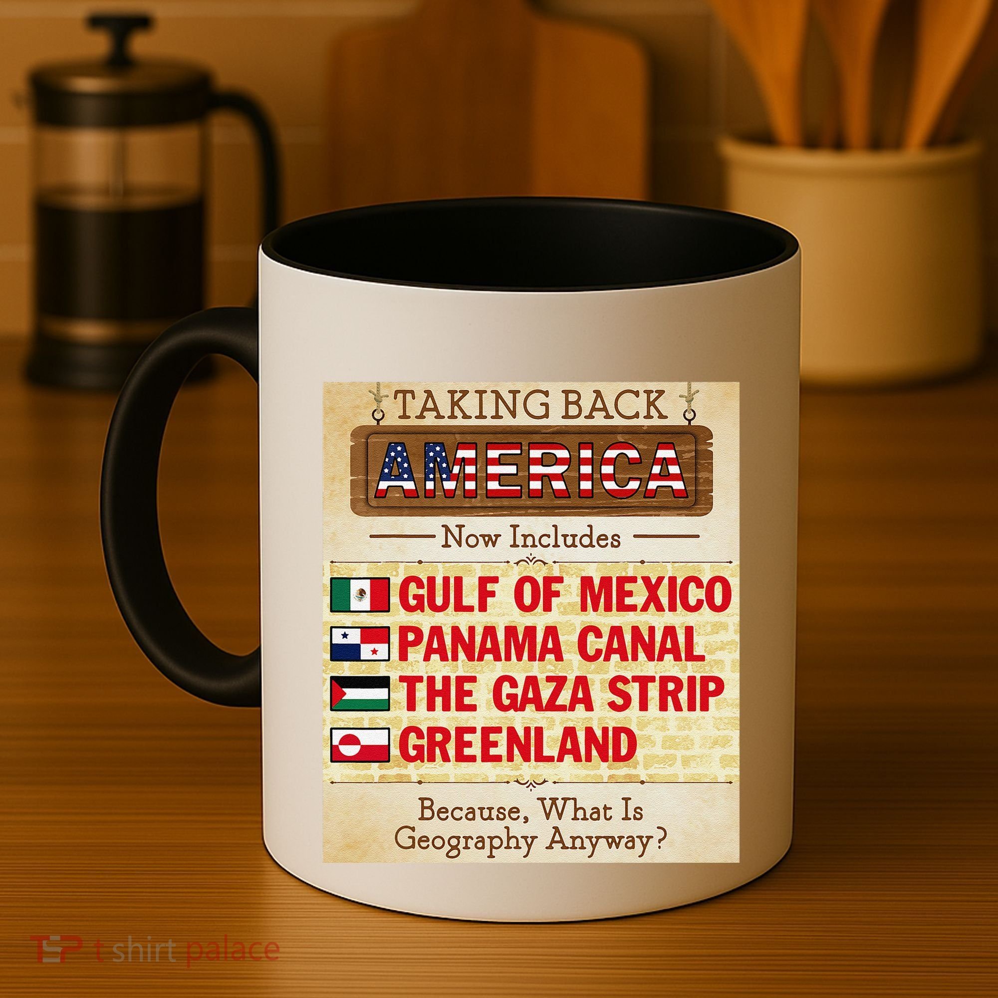Taking Back America Meme Geography Fail Funny Gulf Of Mexico Coffee Mug
