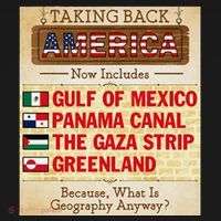 Taking Back America Meme Geography Fail Funny Gulf Of Mexico Women's Hoodie thumb 2