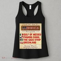 Taking Back America Meme Geography Fail Funny Gulf Of Mexico Women's Tank Top thumb 3