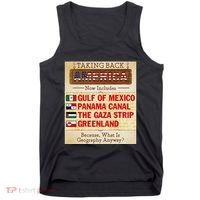 Taking Back America Meme Geography Fail Funny Gulf Of Mexico Tank Top thumb 0